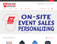 Tablet Screenshot of ezshirtz.com